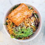 Oriental Crunch Salad with Salmon