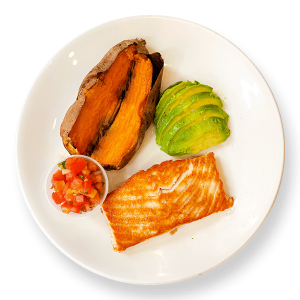 Scottish Salmon Platter no soy ginger dressing