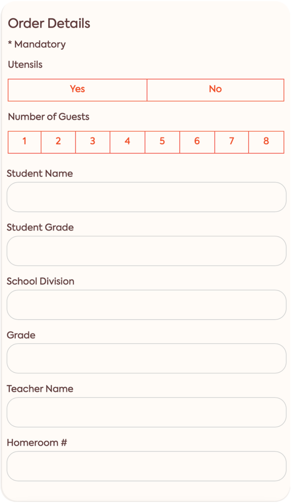 The Cushman School - Order Details